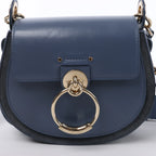 Chloe Tess Small Leather 2Way Shoulder Bag in Blue