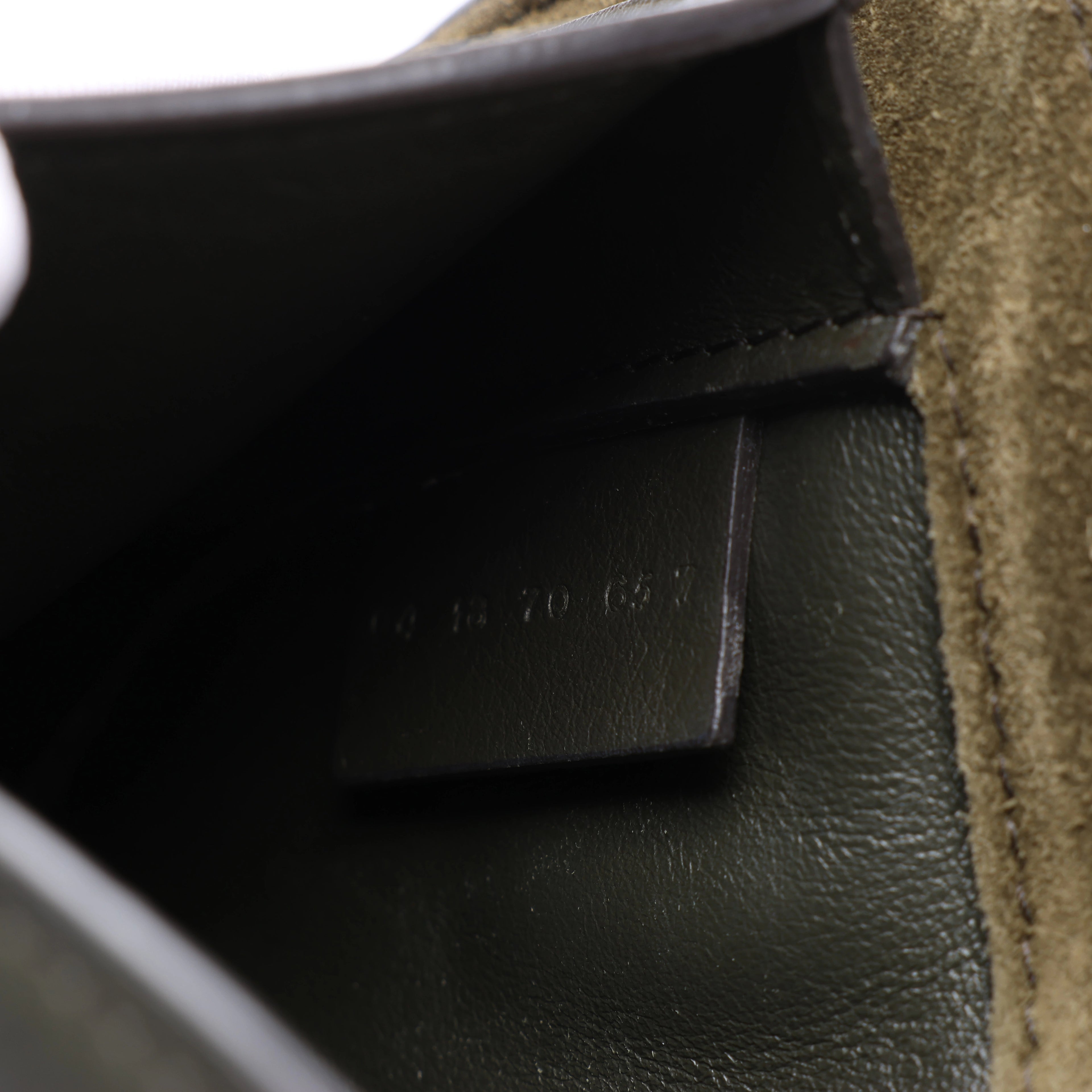 Chloe Tess Leather & Suede Shoulder bag in Green x Bordeaux