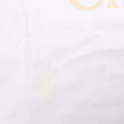 CHLOE Woody Large Canvas & Leather Tote Shoulder bag in Black x Beige