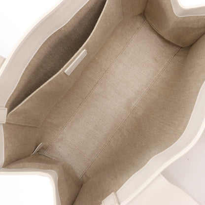 Chloé Woody Medium Leather Handbag in White