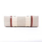 CHLOE Woody Medium Canvas x Leather Tote Shoulder bag in Beige x Brown
