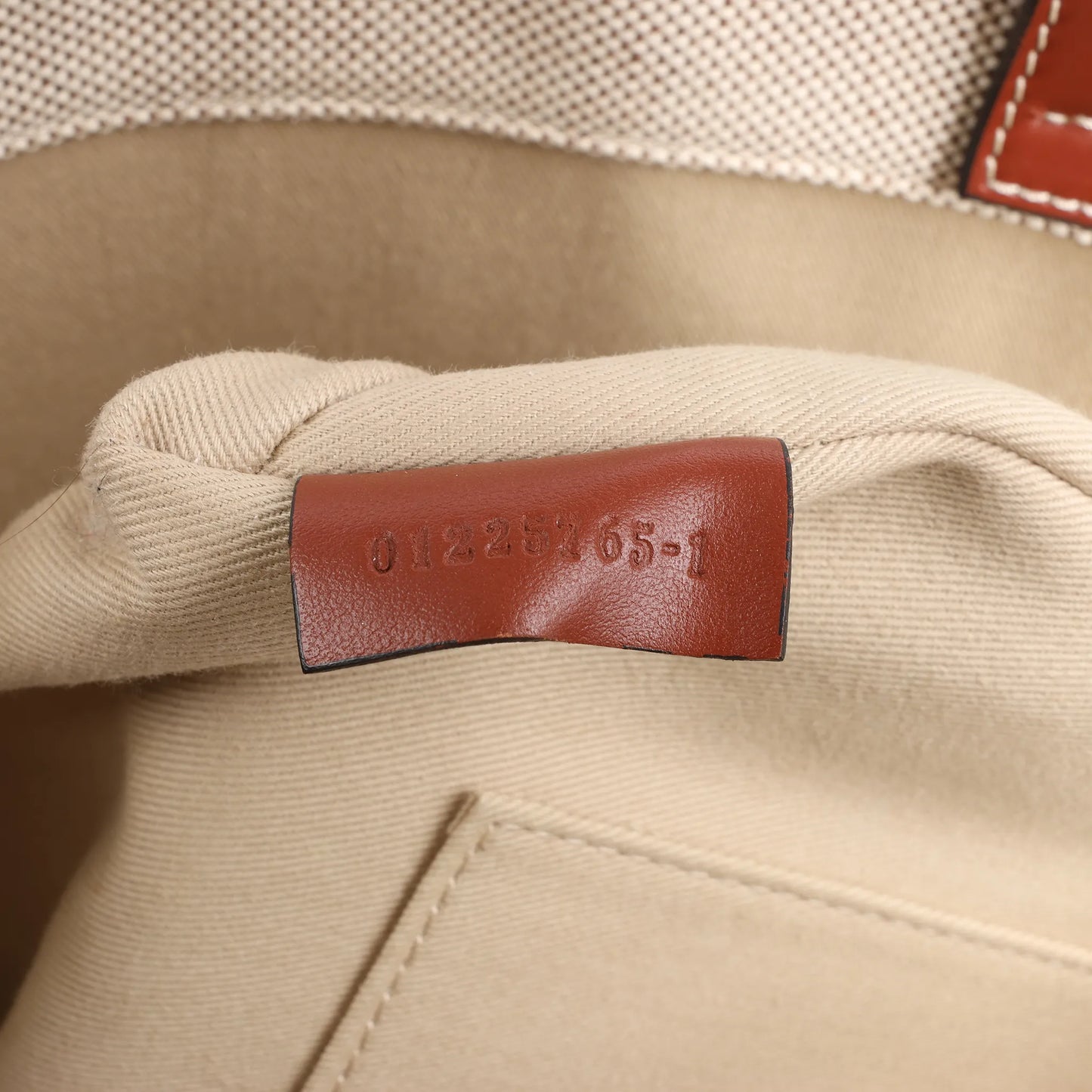 CHLOE Woody Medium Tote-Umhängetasche aus Canvas und Leder in Braun