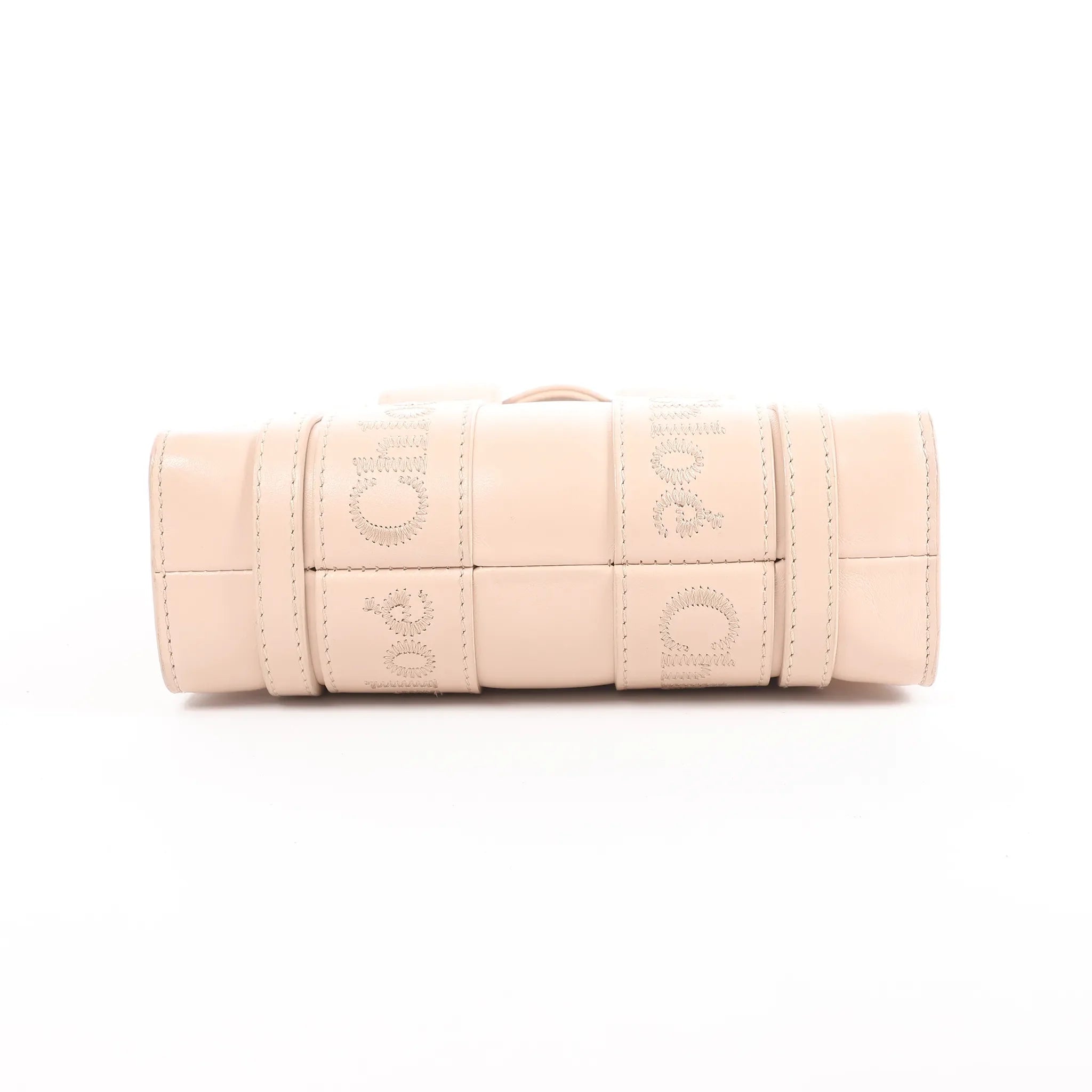 Chloé Woody Mini Leather 2Way Handbag in Pink