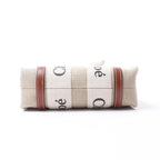 Chloé Woody Mini Canvas & Leather 2Way Handbag in Beige x Brown
