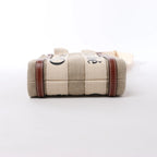 Chloé Woody North South Canvas & Leather 2Way Handbag in Beige x Brown