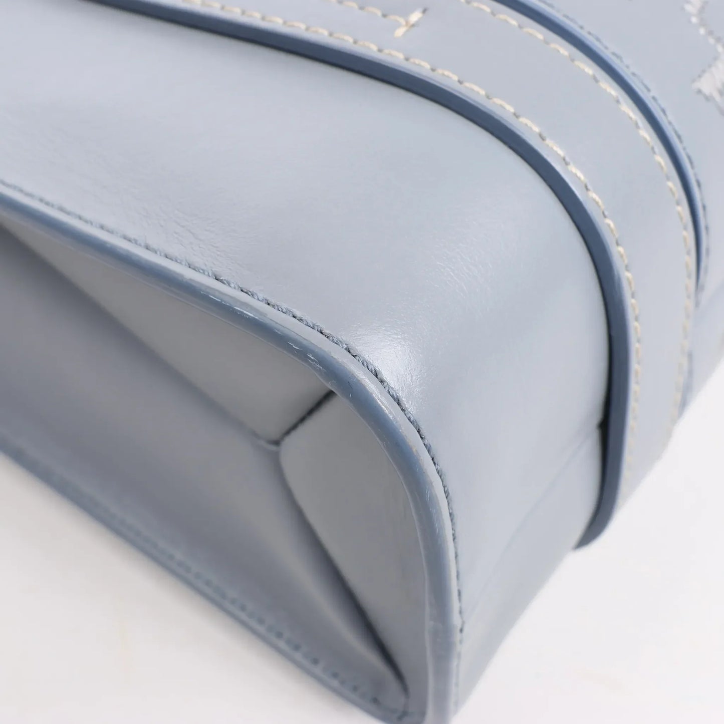 Chloé Woody Small Leather 2Way Handbag in Blue