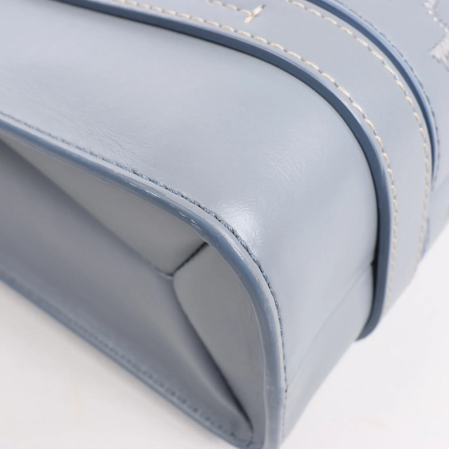 Chloé Woody Small Leather 2Way Handbag in Blue