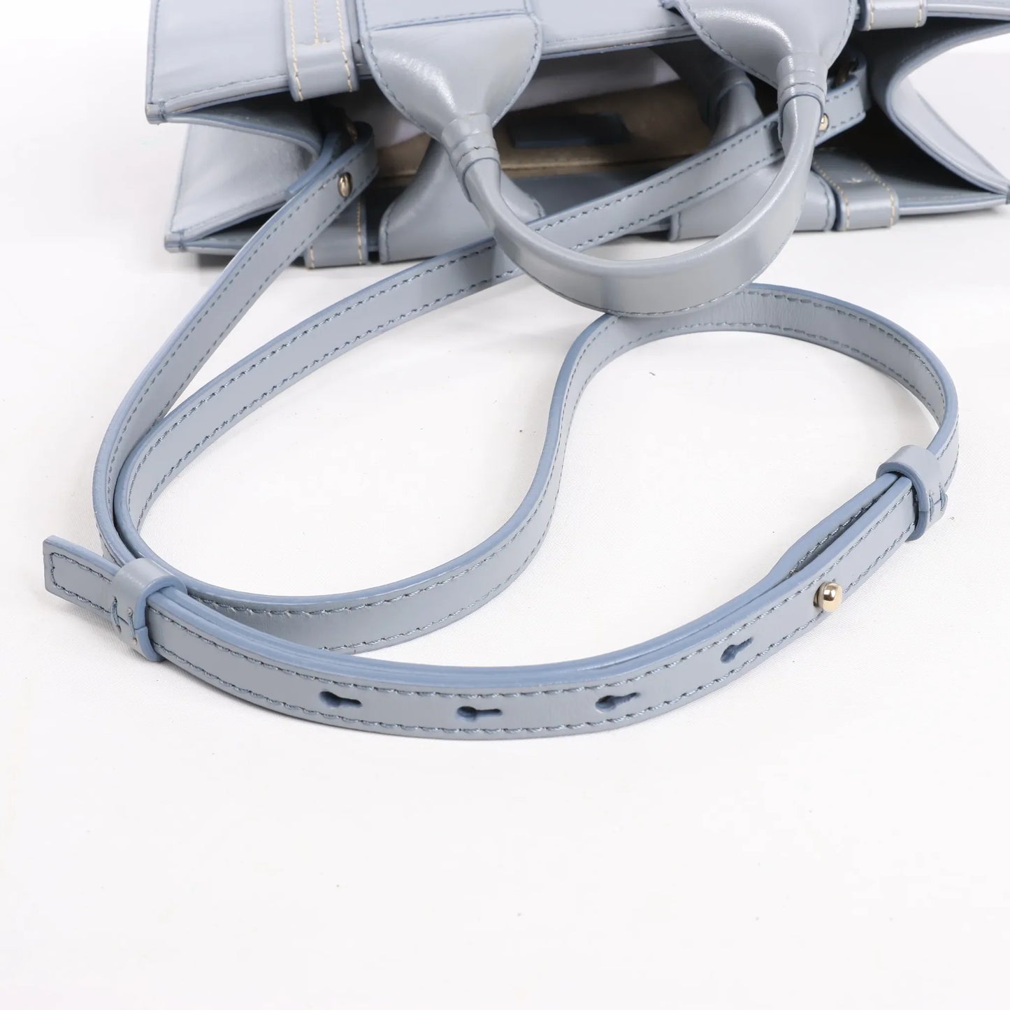 Chloé Woody Small Leather 2Way Handbag in Blue