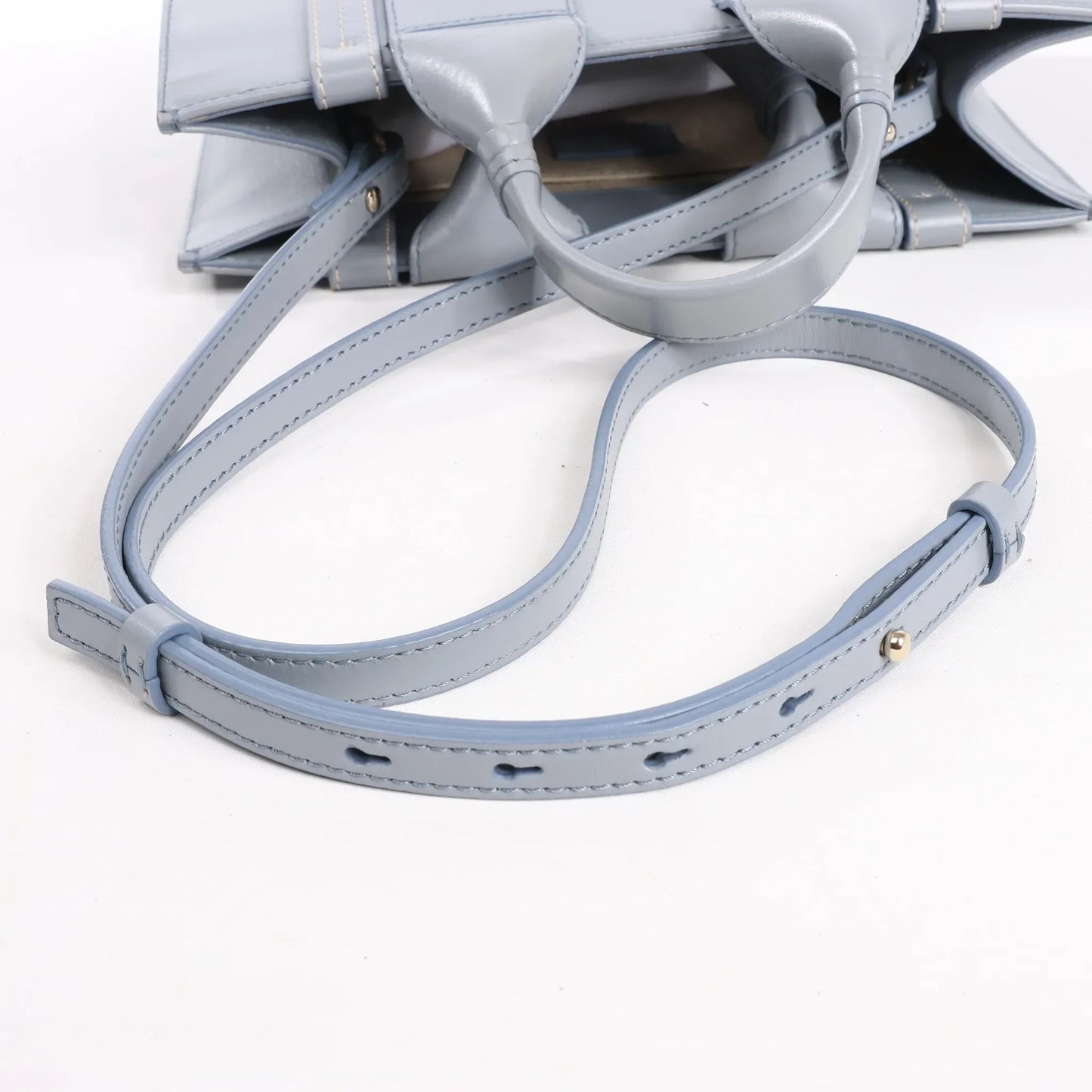 Chloé Woody Small Leather 2Way Handbag in Blue