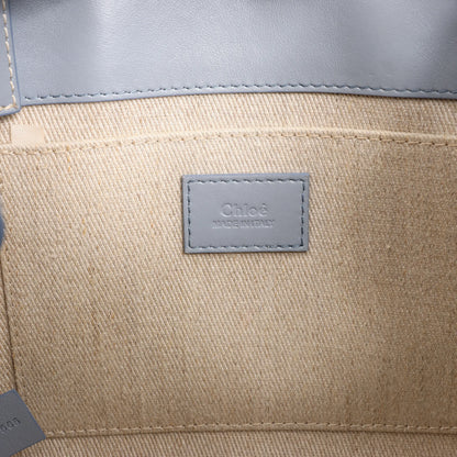 Chloé Woody Small Leather 2Way Handbag in Blue