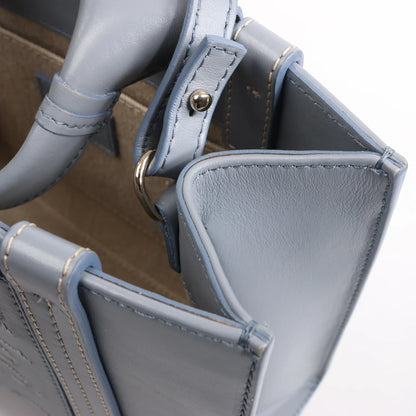 Chloé Woody Small Leather 2Way Handbag in Blue