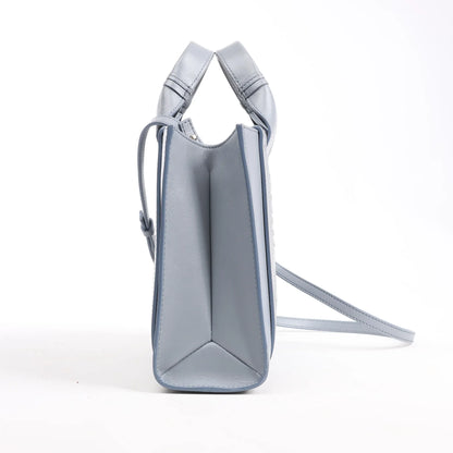 Chloé Woody Small Leather 2Way Handbag in Blue