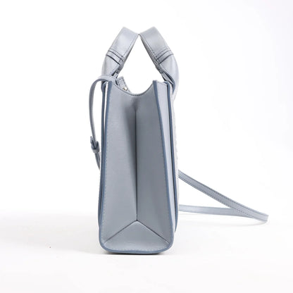 Chloé Woody Small Leather 2Way Handbag in Blue