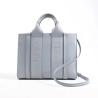 Chloé Woody Small Leather 2Way Handbag in Blue