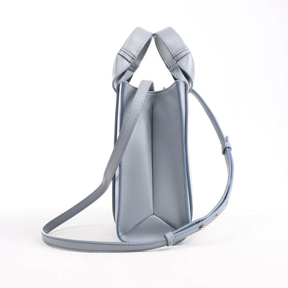 Chloé Woody Small Leather 2Way Handbag in Blue