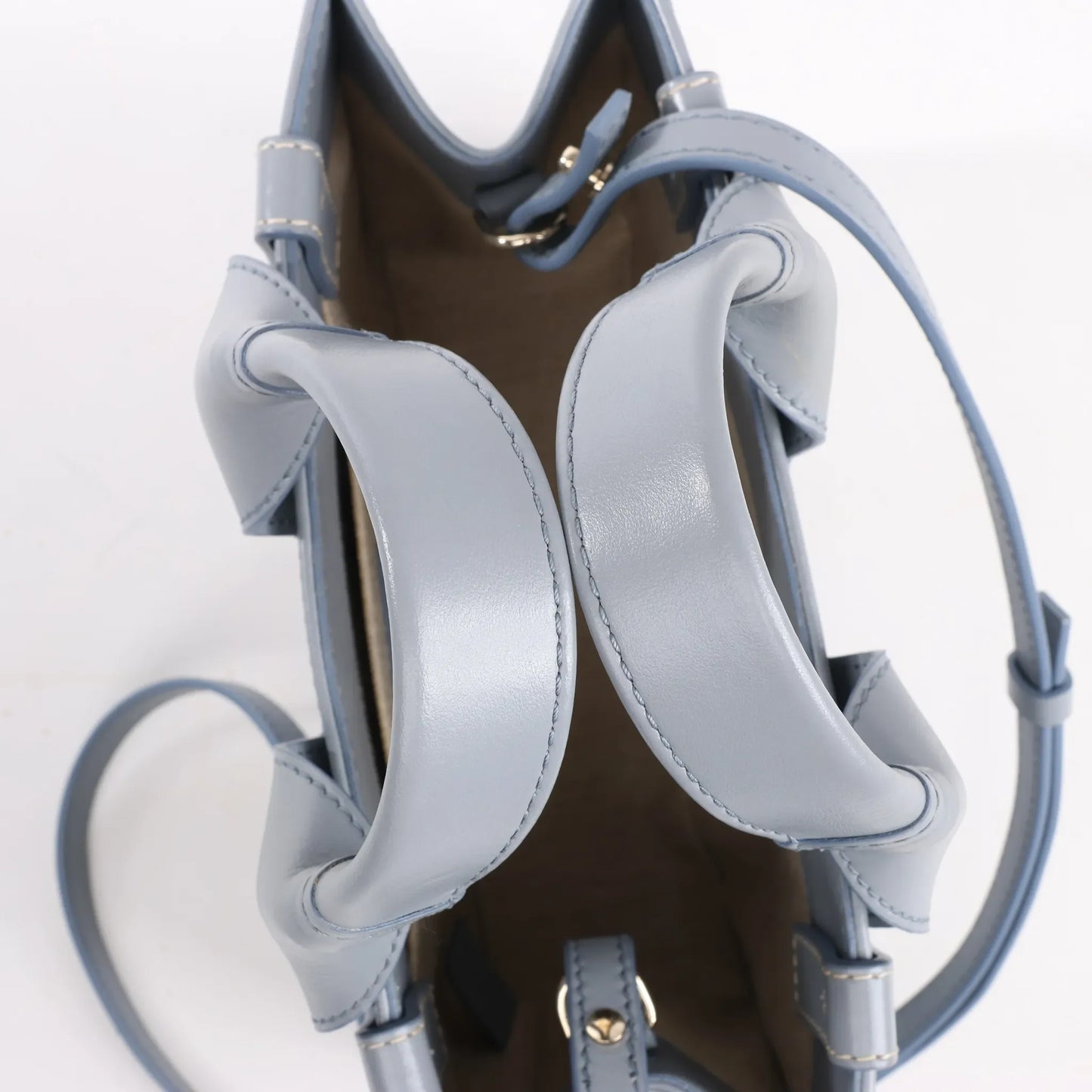 Chloé Woody Small Leather 2Way Handbag in Blue