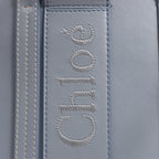 Chloé Woody Small Leather 2Way Handbag in Blue