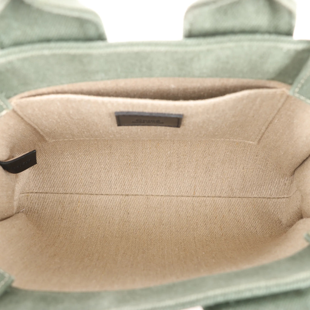 Chloé Woody Small Canvas 2Way Handbag in Green