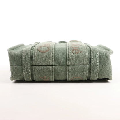 Chloé Woody Small Canvas 2Way Handbag in Green