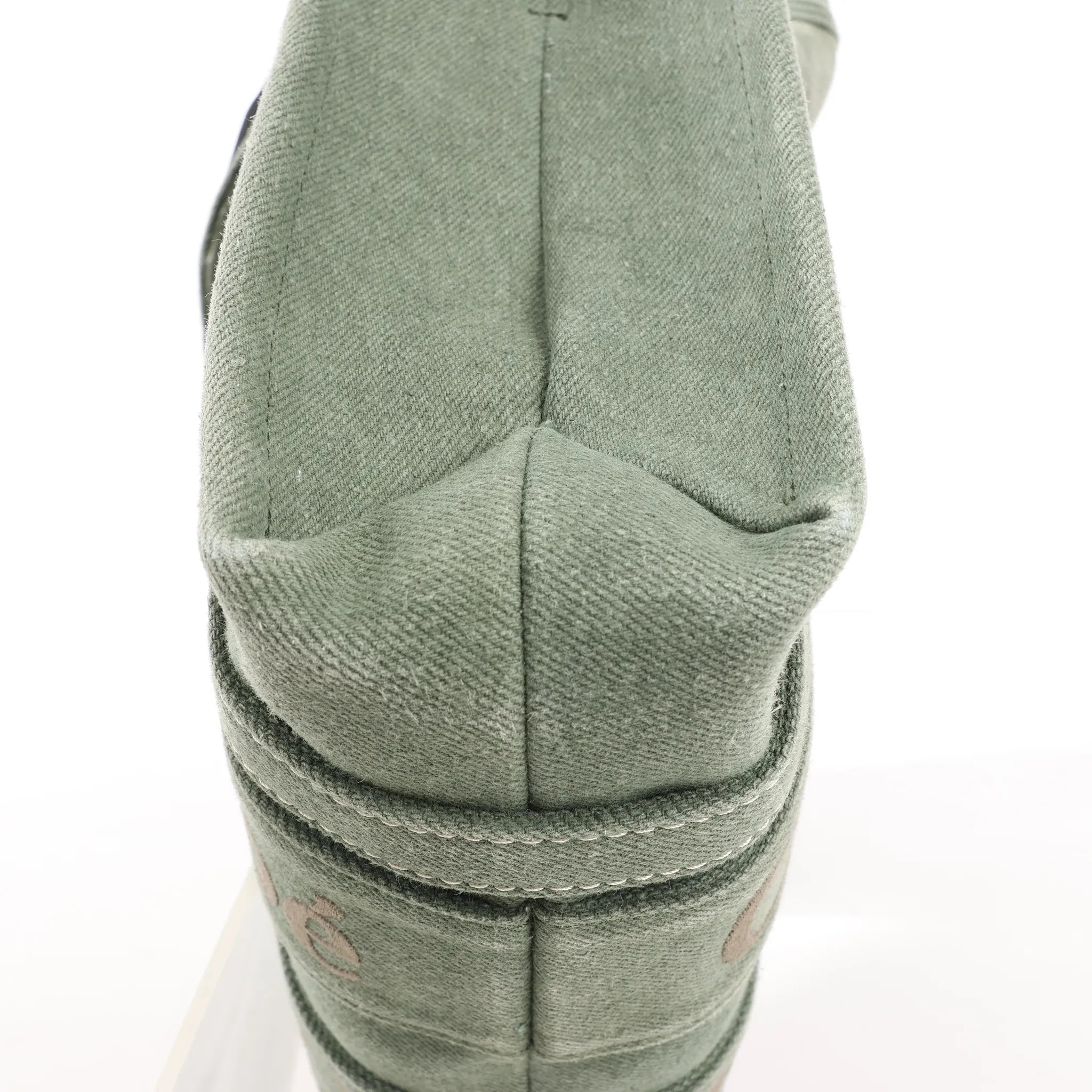 Chloé Woody Small Canvas 2Way Handbag in Green