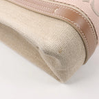 Chloé Woody Small Canvas & Leather 2Way Handbag in Beige