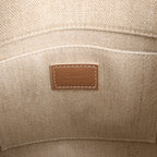 Chloé Woody Small Canvas & Leather 2Way Handbag in Beige