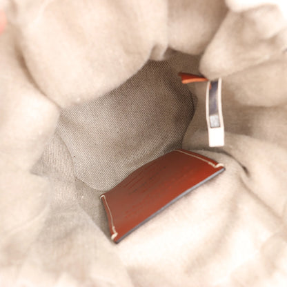 Chloe x Mifuko Sense Buckets Raffia x Leather 2Way Handbag in Beige x Brown