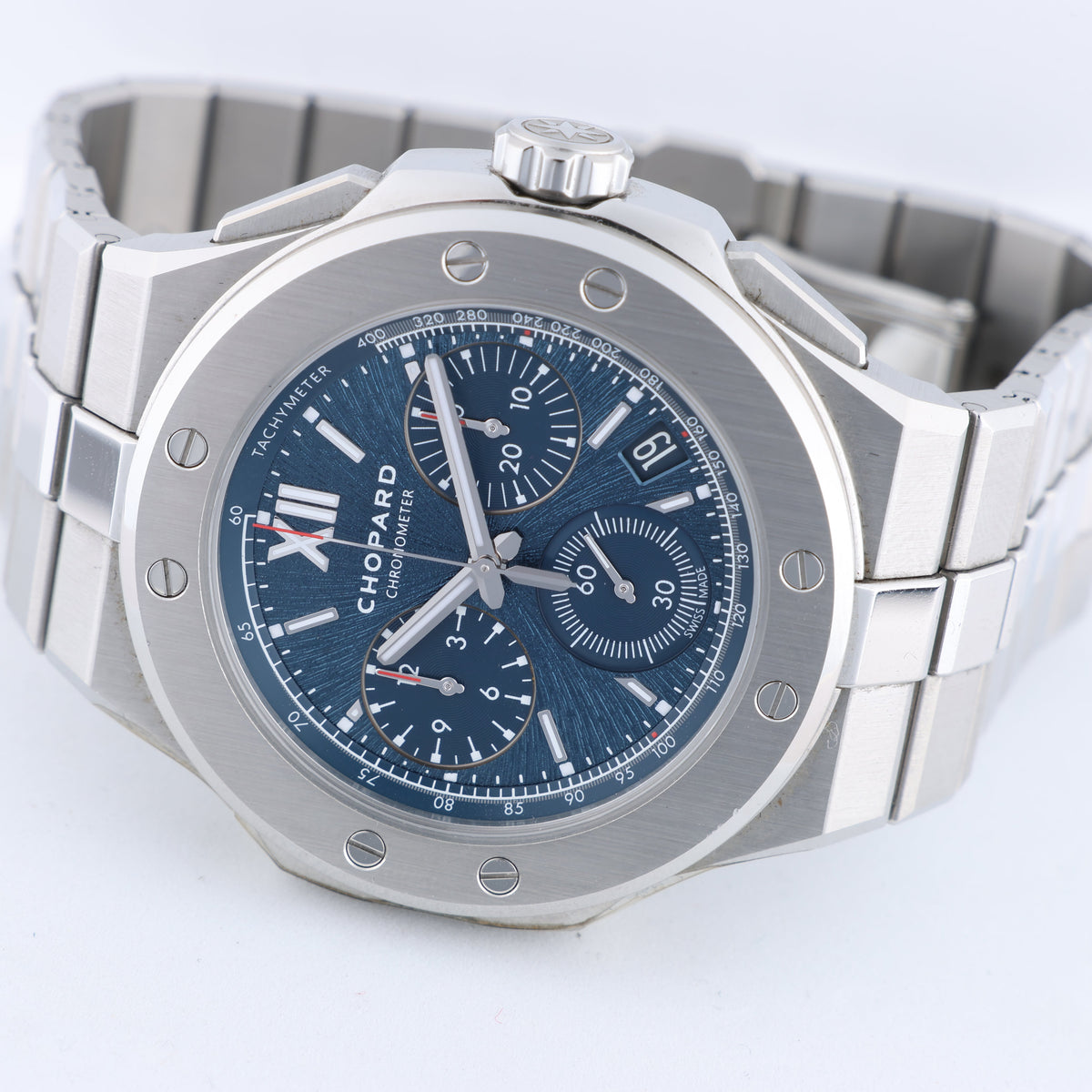 Chopard Alpine Eagle XL Chrono 298609-3001 SS AT Blue-Face Watch