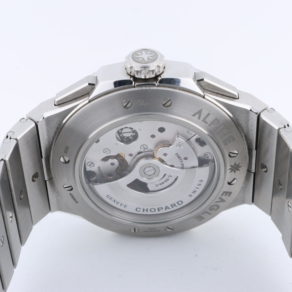Chopard Alpine Eagle XL Chrono 298609-3001 SS AT Blue-Face Watch