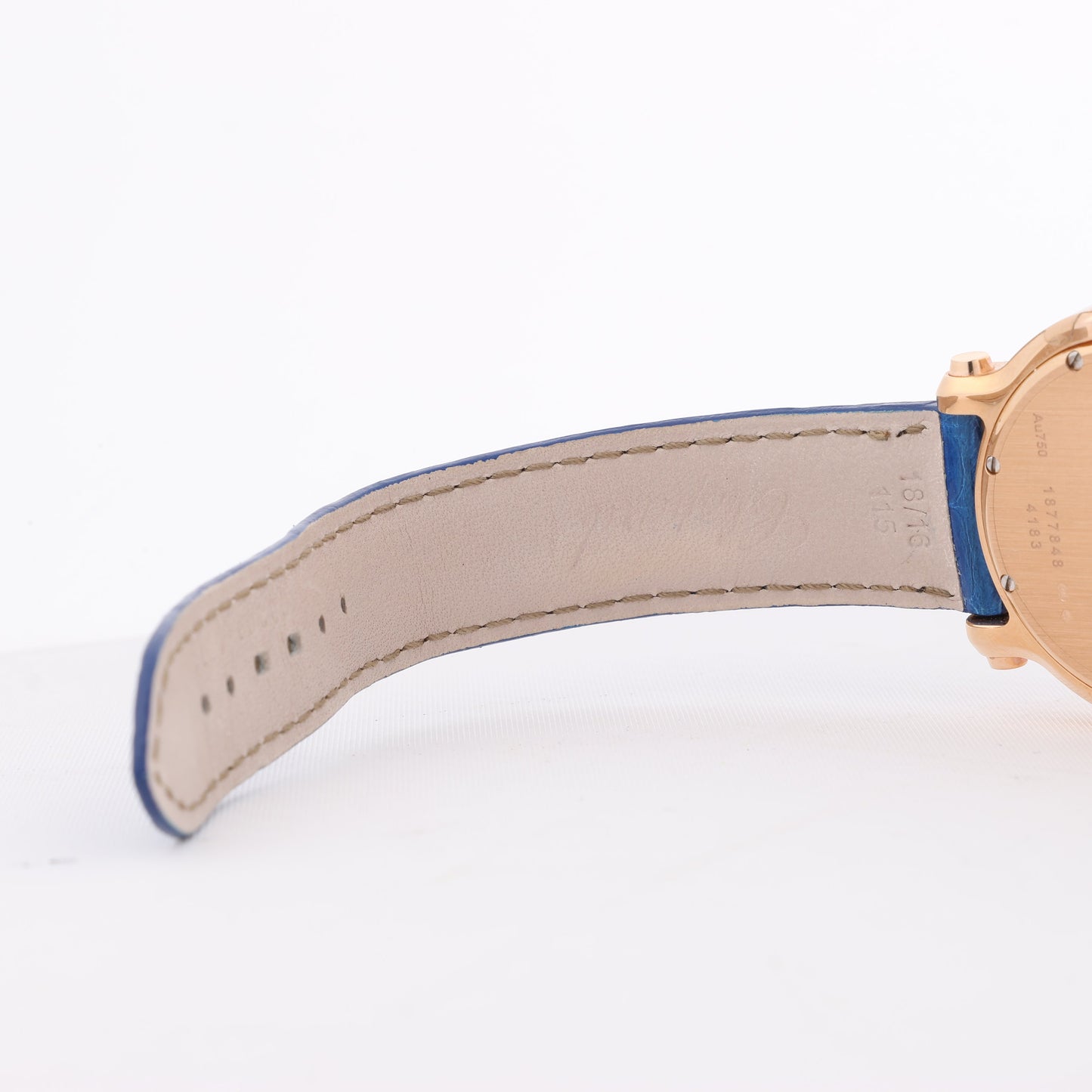 Chopard Happy Sport 277471-5001 Leather x RG QZ Silver-Face Watch