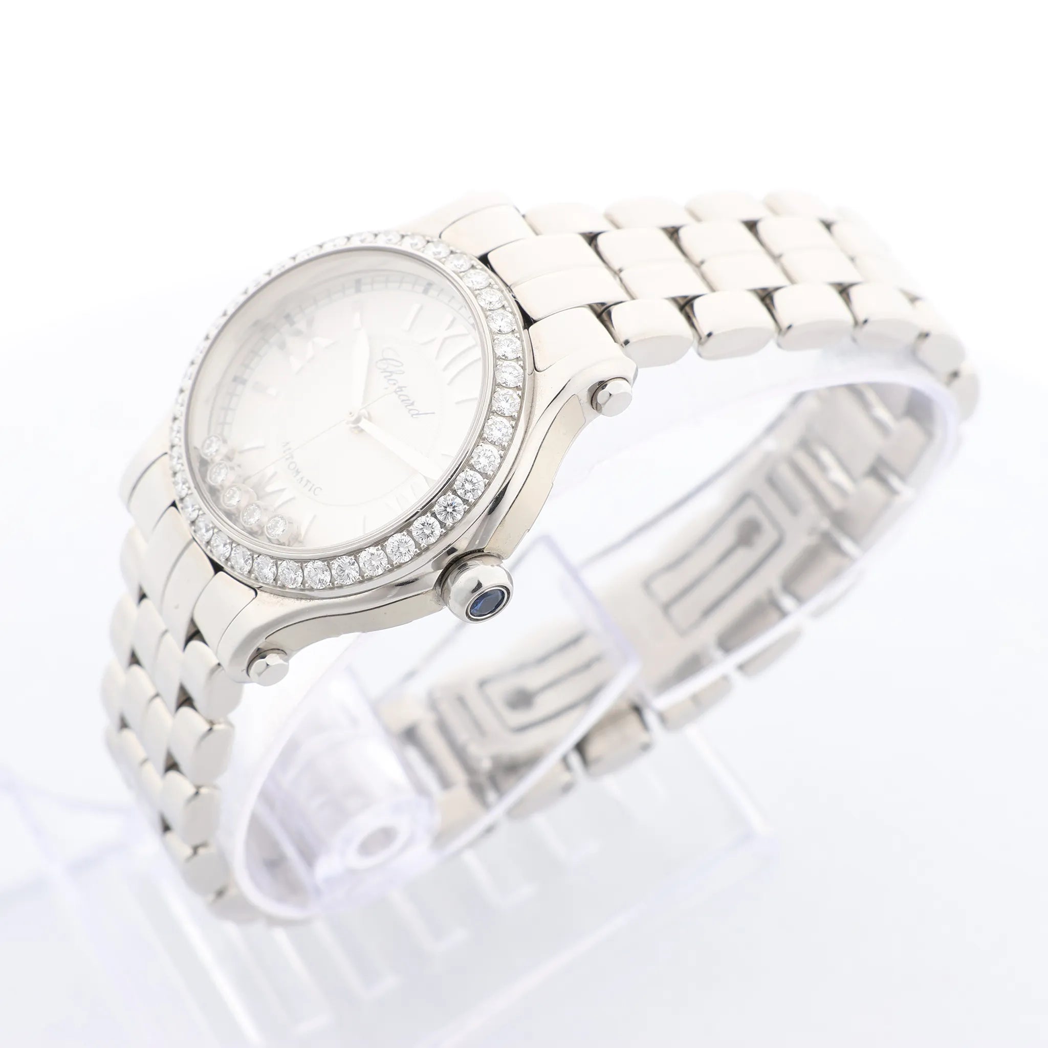 Chopard Happy Sport 278573-3004 1913716 SS AT Watch with White Dial
