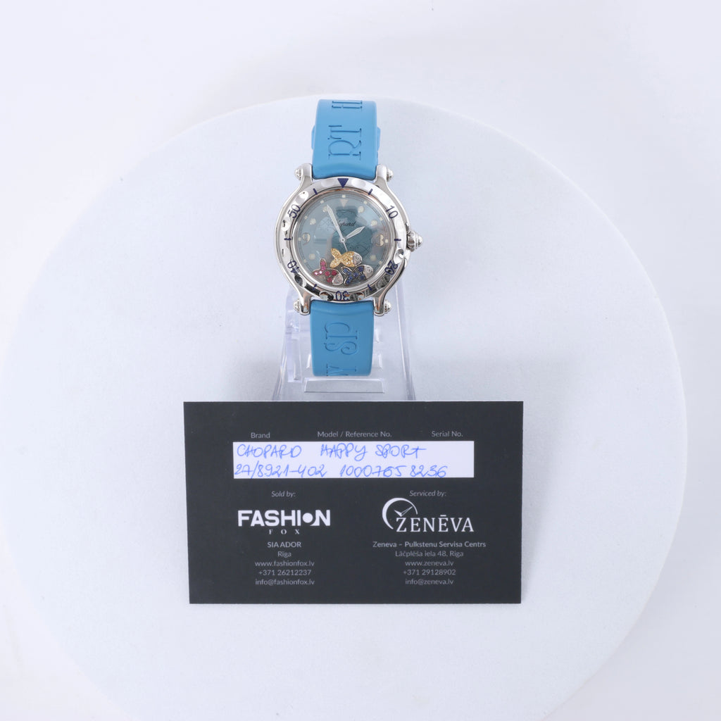 Chopard Happy Sport Quartz Wristwatch, ref. 27/8921-402, Blue dial