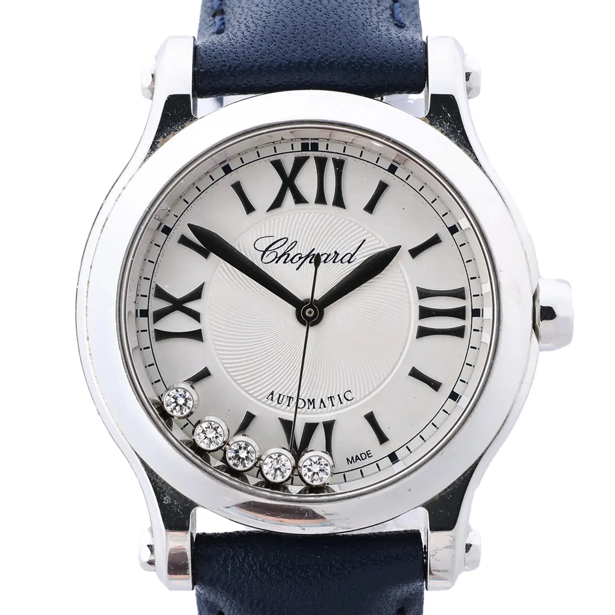 Chopard Happy Sport 278573-3001 1929925 SS AT Watch with Silver Dial