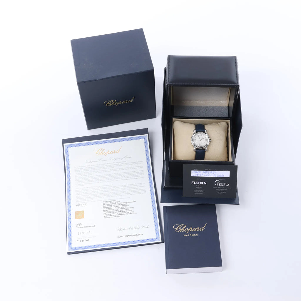 Chopard Happy Sport 278573-3001 1929925 SS AT Watch with Silver Dial
