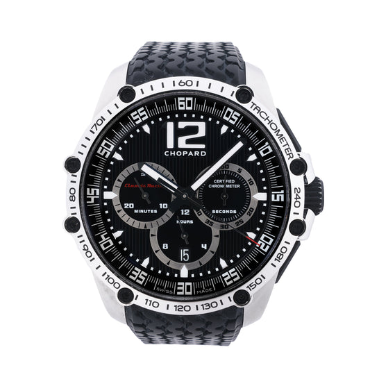 Chopard Mille Miglia 8523 1636351 SS & Rubber AT Black Dial Watch