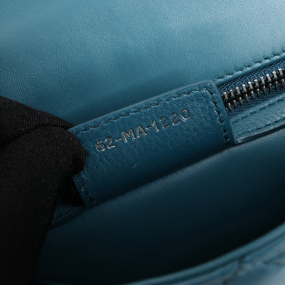 Dior Caro Leather Chain Shoulder Bag in Blue