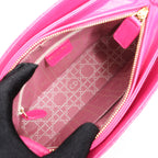 Dior Vintage Cannage Leather Shoulder Bag in Pink