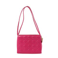 Dior Vintage Cannage Leather Shoulder Bag in Pink