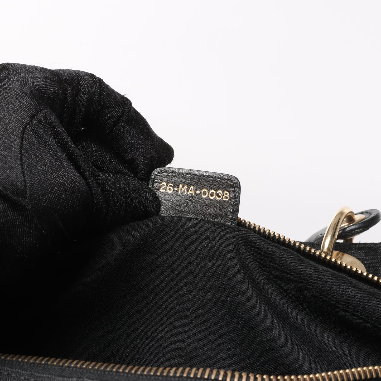 Christian Dior – Macros Cannage Coating Canvas-Handtasche in Schwarz