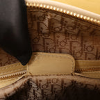 Dior Lady Dior Patent Leather Cannage Large 2Way Handbag in Yellow