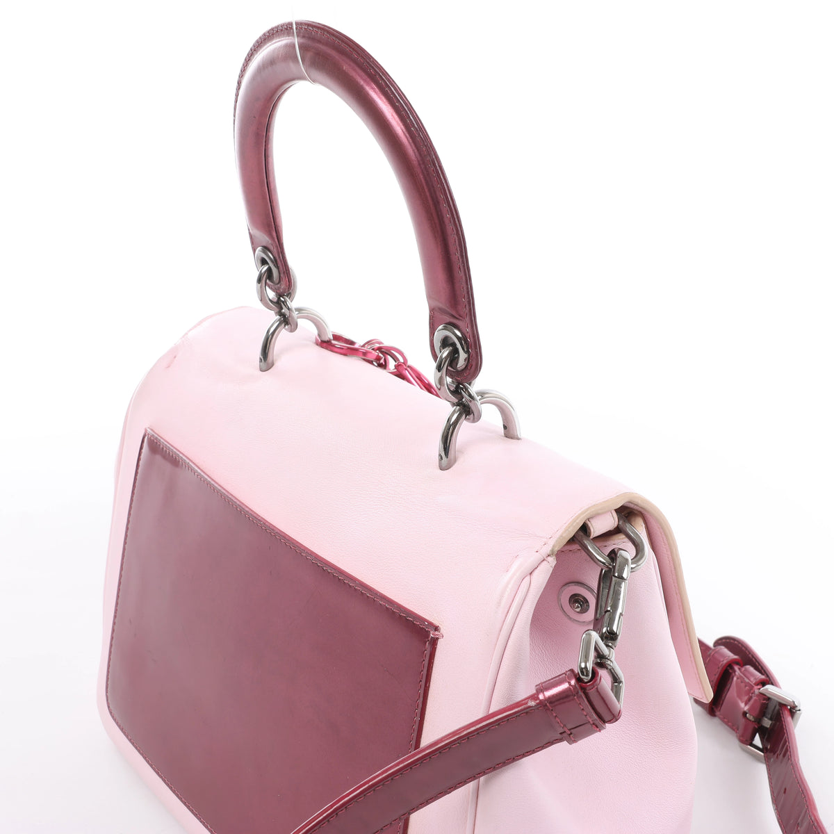 Christian Dior Be Dior Leather 2Way Handbag in Pink