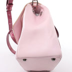 Bolso de mano mediano de dos vías de piel Cannage de Christian Dior en color camello