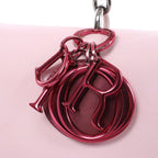 Bolso de mano mediano de dos vías de piel Cannage de Christian Dior en color camello