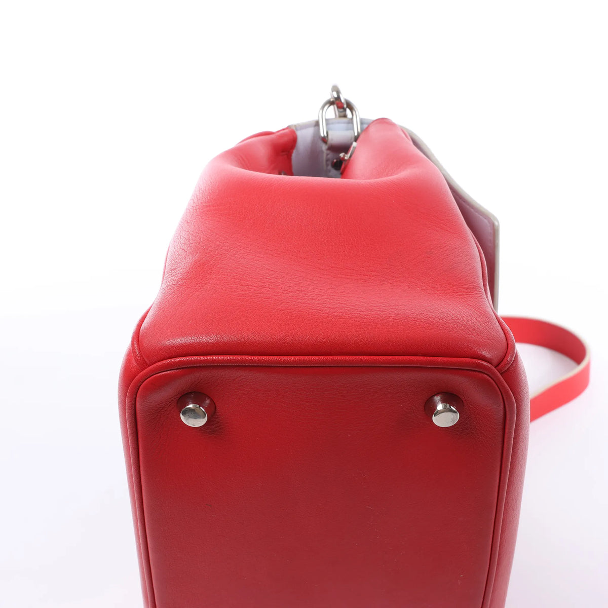 Dior Be Dior Leather Small 2Way Handbag in Red
