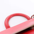Dior Be Dior Leather Small 2Way Handbag in Red