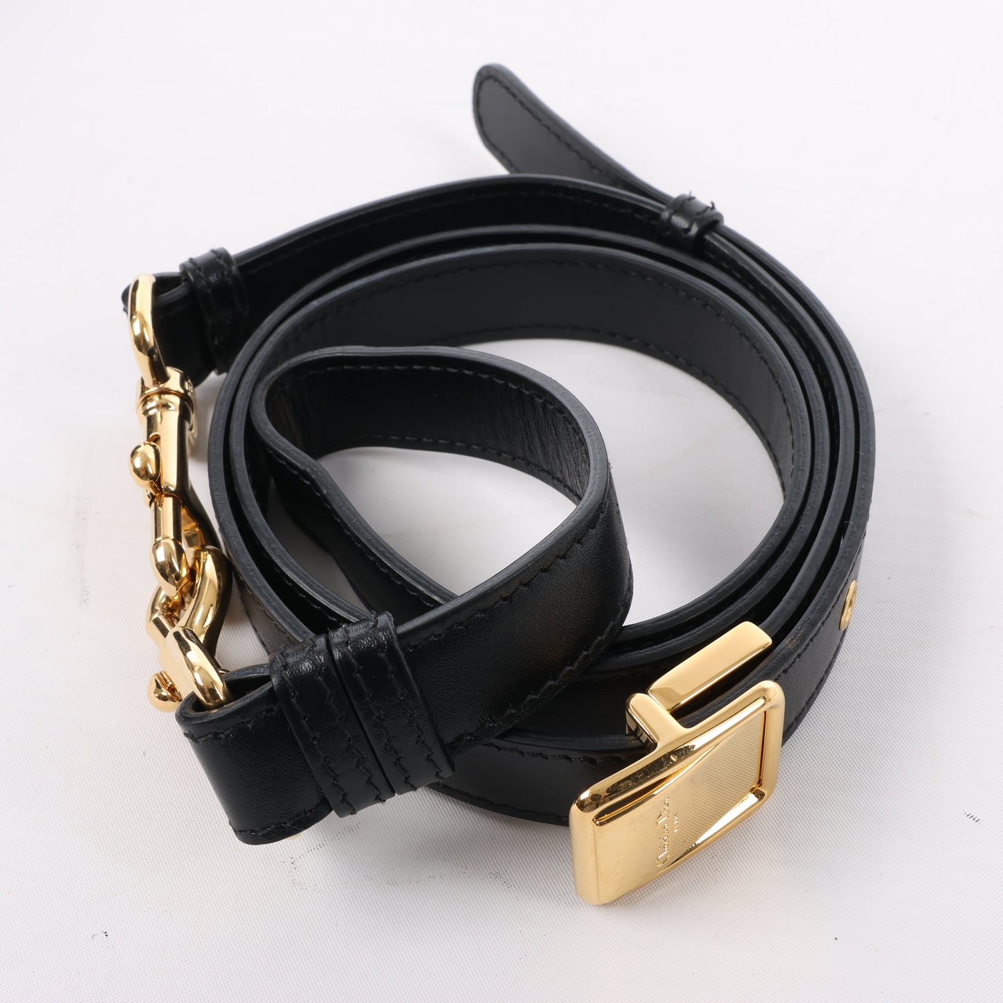 Christian Dior Bobby Small Calfskin Flap Shoulder Bag in Black