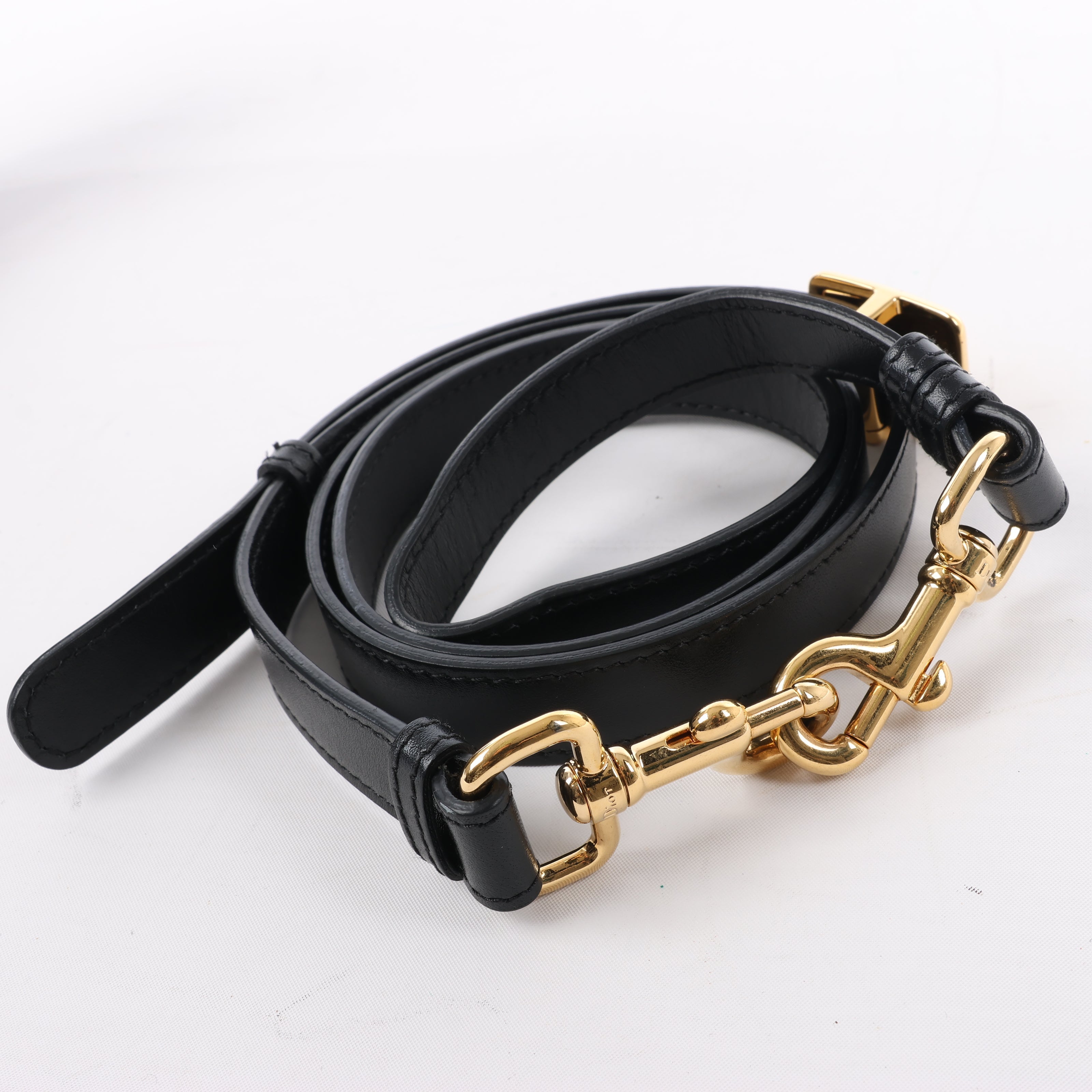 Dior Bobby Small Calfskin Flap Shoulder Bag in Black