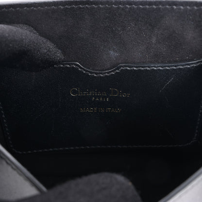 Christian Dior Bobby Small Calfskin Flap Shoulder Bag in Black