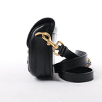 Dior Bobby Small Calfskin Flap Shoulder Bag in Black