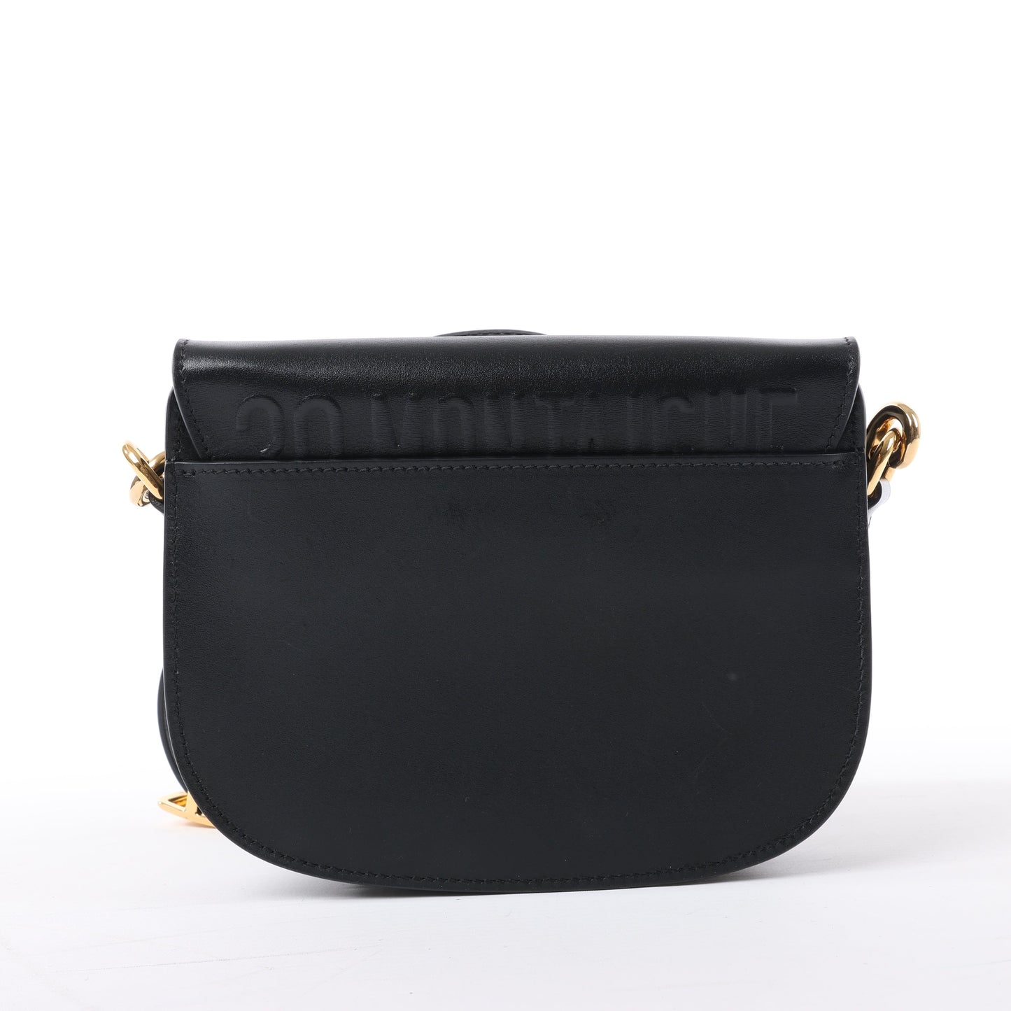Dior Bobby Small Calfskin Flap Shoulder Bag in Black